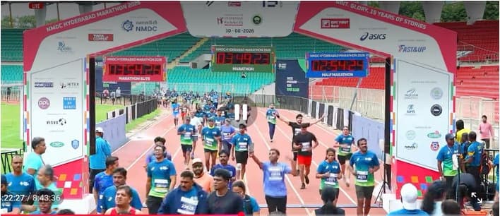 Hyderabad Turns Into a City of Runners for 15th NMDC Hyderabad Marathon