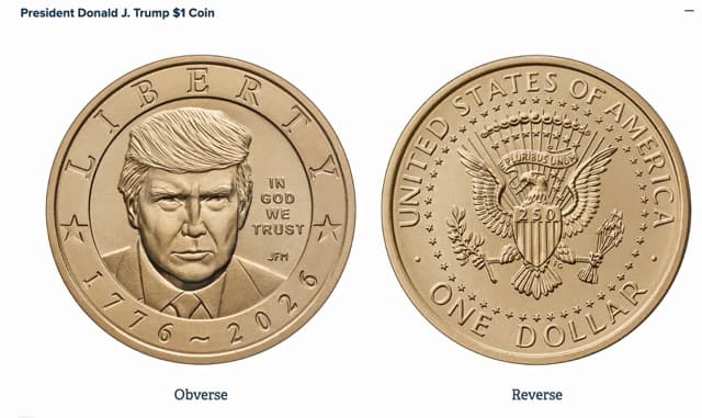 U.S. Mint Releases $1 Coin Featuring President Donald J. Trump for Nation’s Semiquincentennial