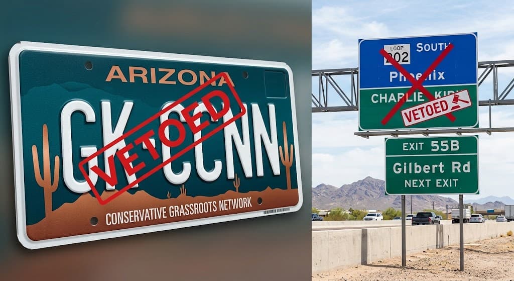 Hobbs vetoes two Arizona bills that would have honored Charlie Kirk