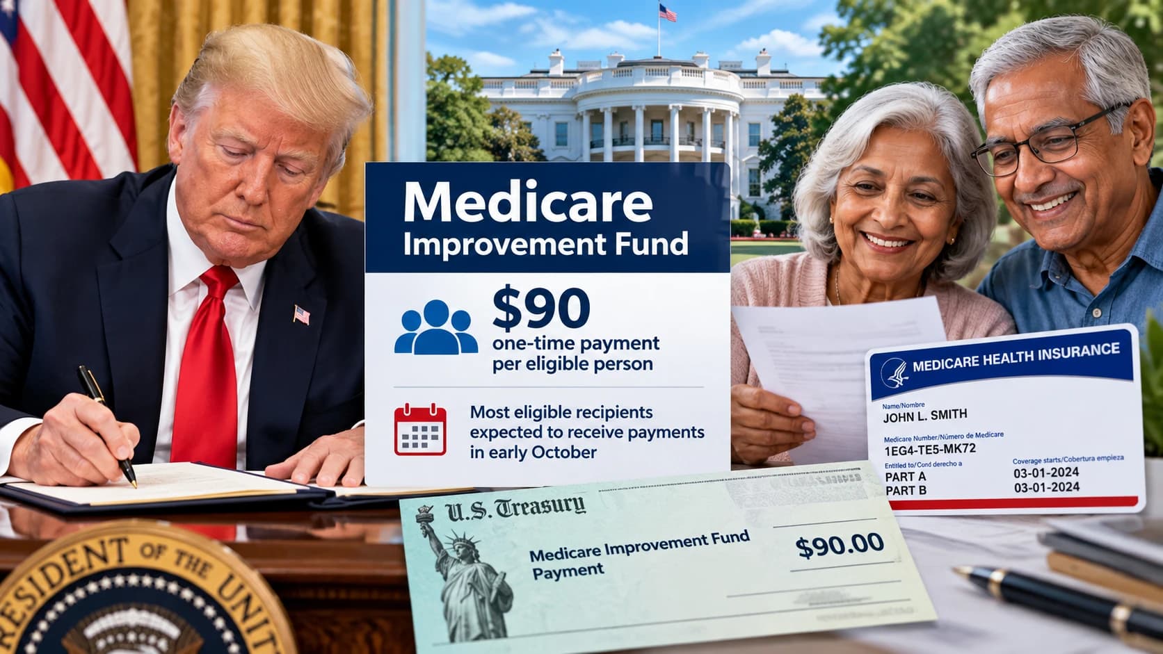 Trump announces $90 Medicare Improvement Fund payments for millions of seniors