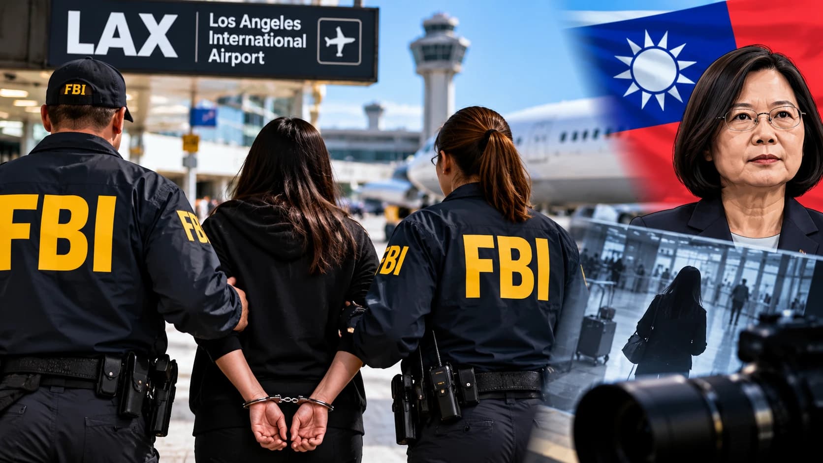 FBI arrests Irvine woman at LAX in alleged surveillance of Taiwanese president’s family