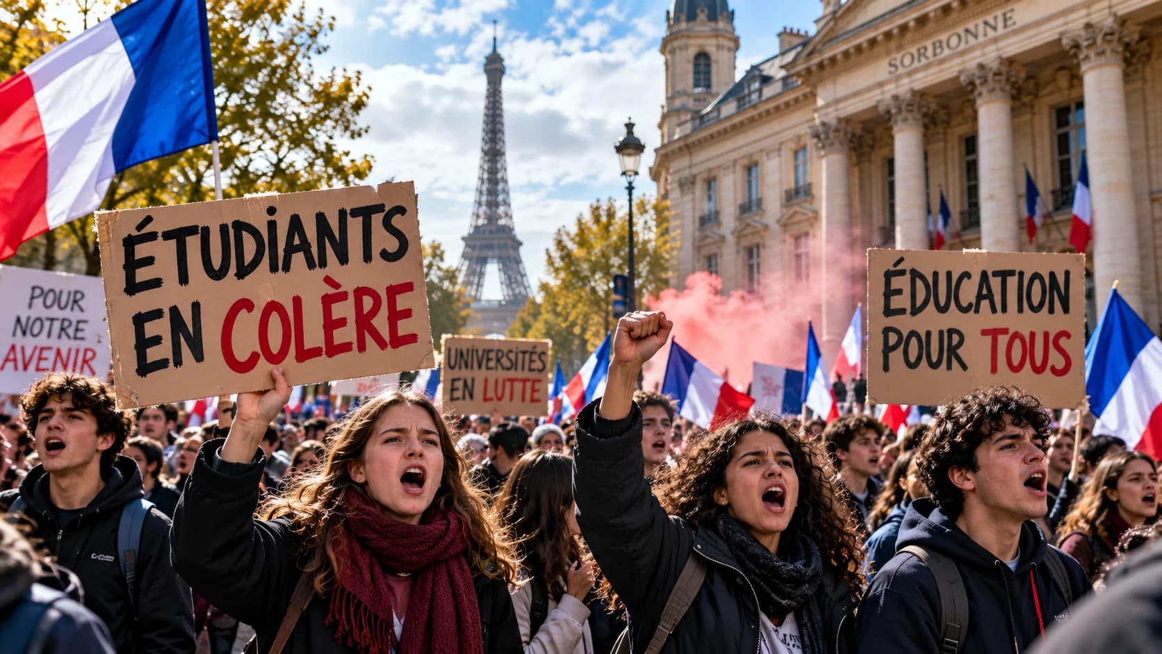 Student protests spread across France as schools, universities face mounting unrest