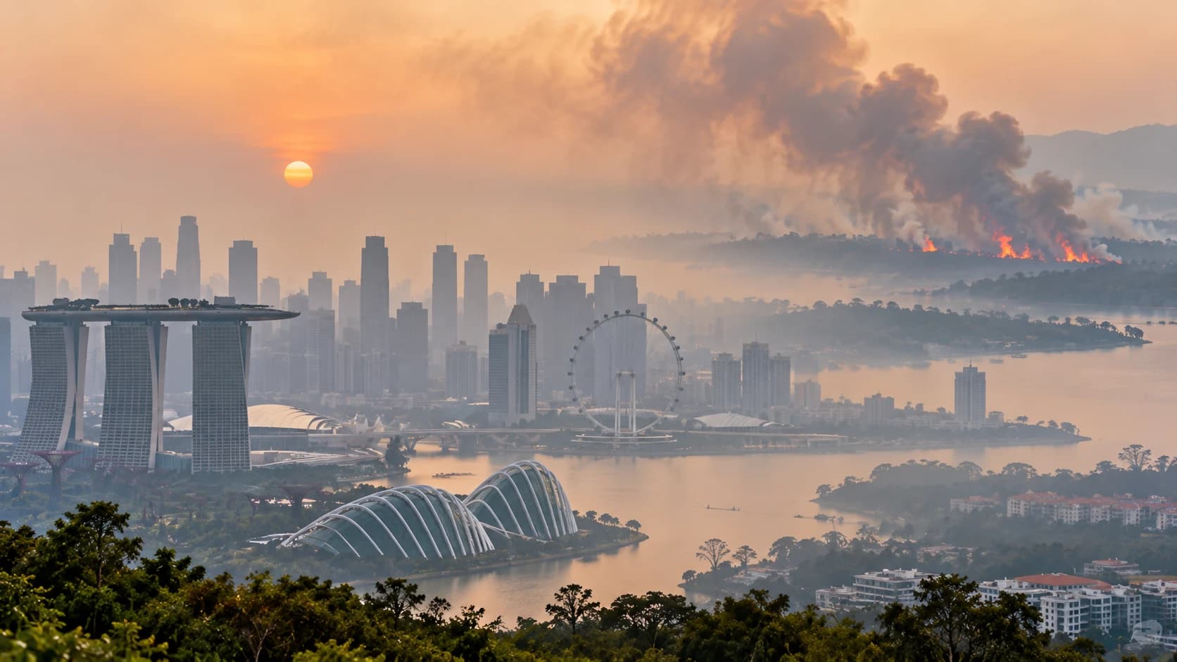 South East Asia’s haze returns as fires in Indonesia send smoke across the region