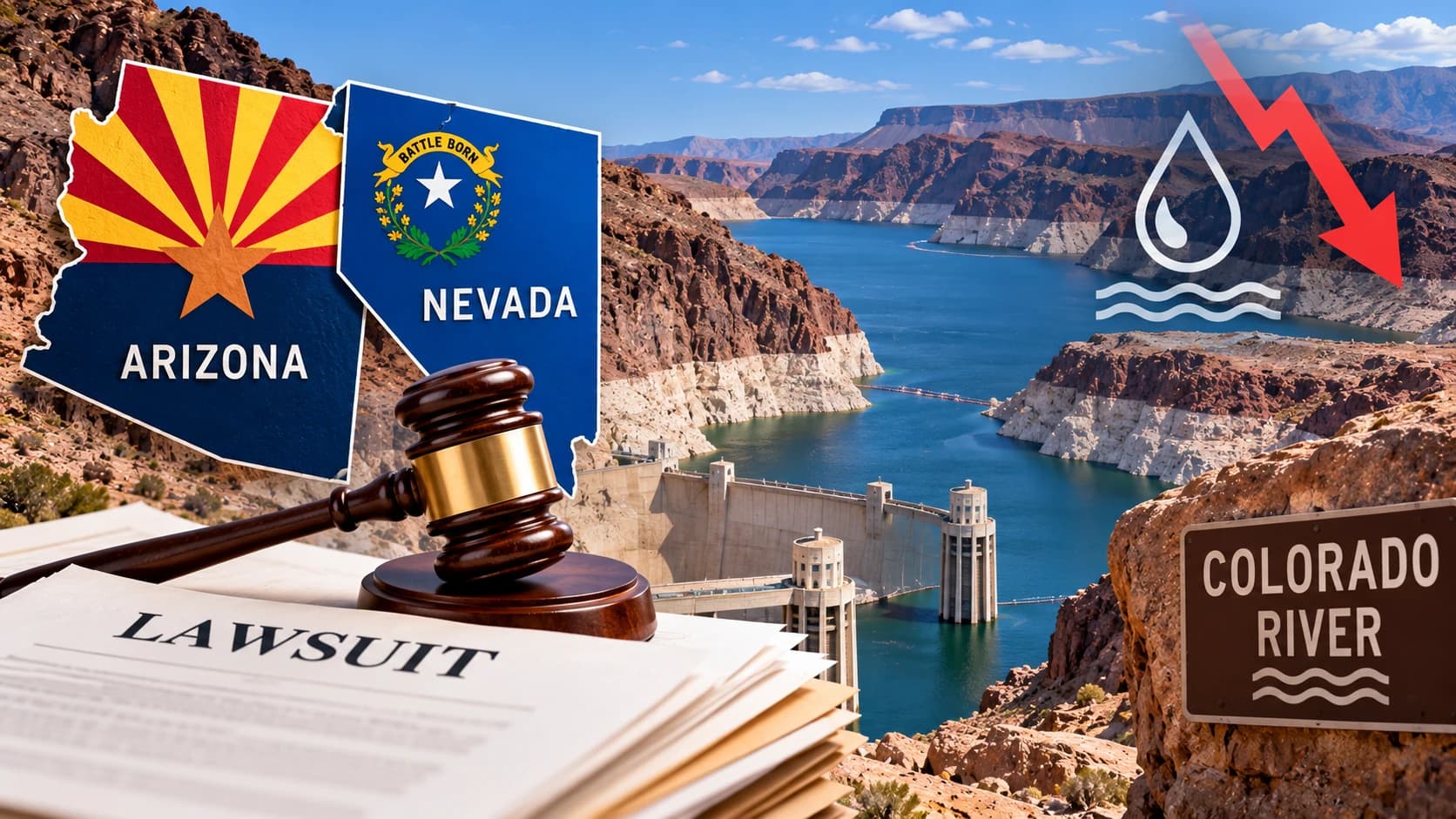 Arizona joins Nevada lawsuit over Colorado River plan, warns of steep water cuts